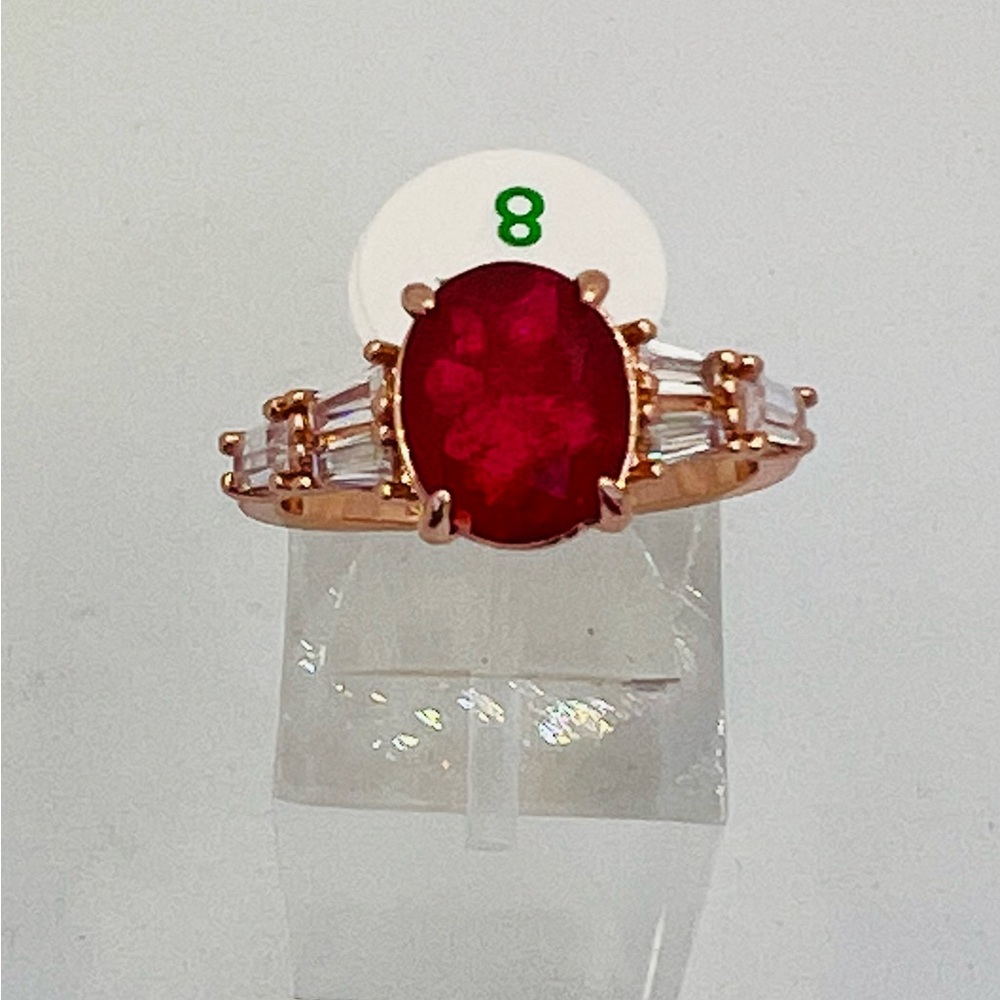 RETRO BOMB PARTY ELATED LOVE RING NATURAL FUSION THAI RUBY RBP3668 SIZE 8